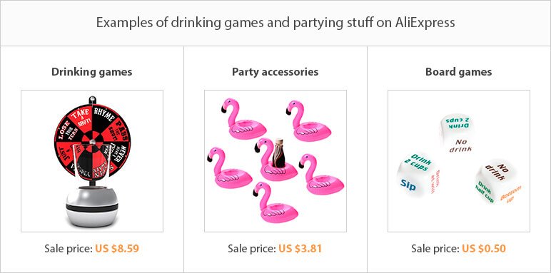 What to dropship: drinking games and partying gear