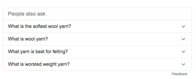 Using Google's People also ask function to find keywords for SEO