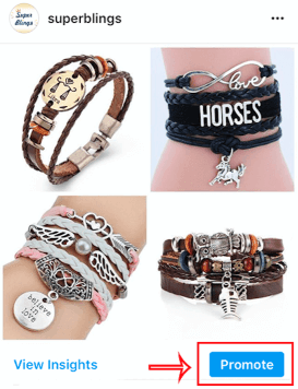 An example of an Instagram paid post created for attracting traffic.