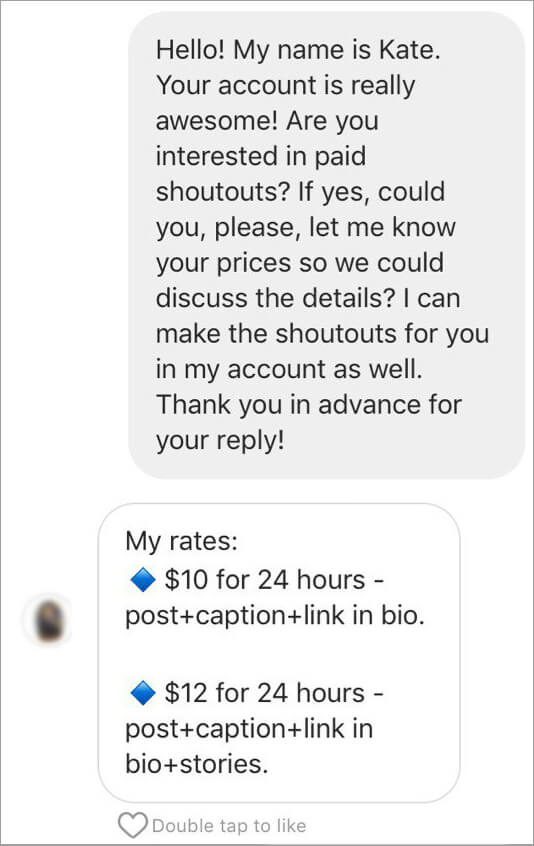 Order an Instagram shoutout