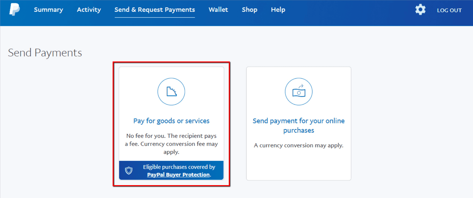 PayPal for paying for Instagram shoutouts