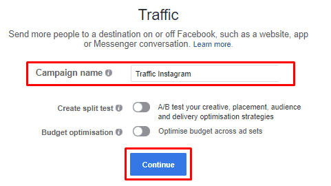 FB Ads campaign name