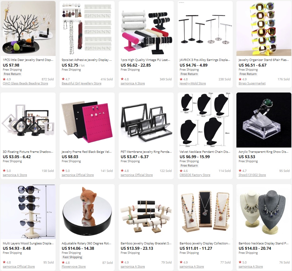 dropship jewelry stands