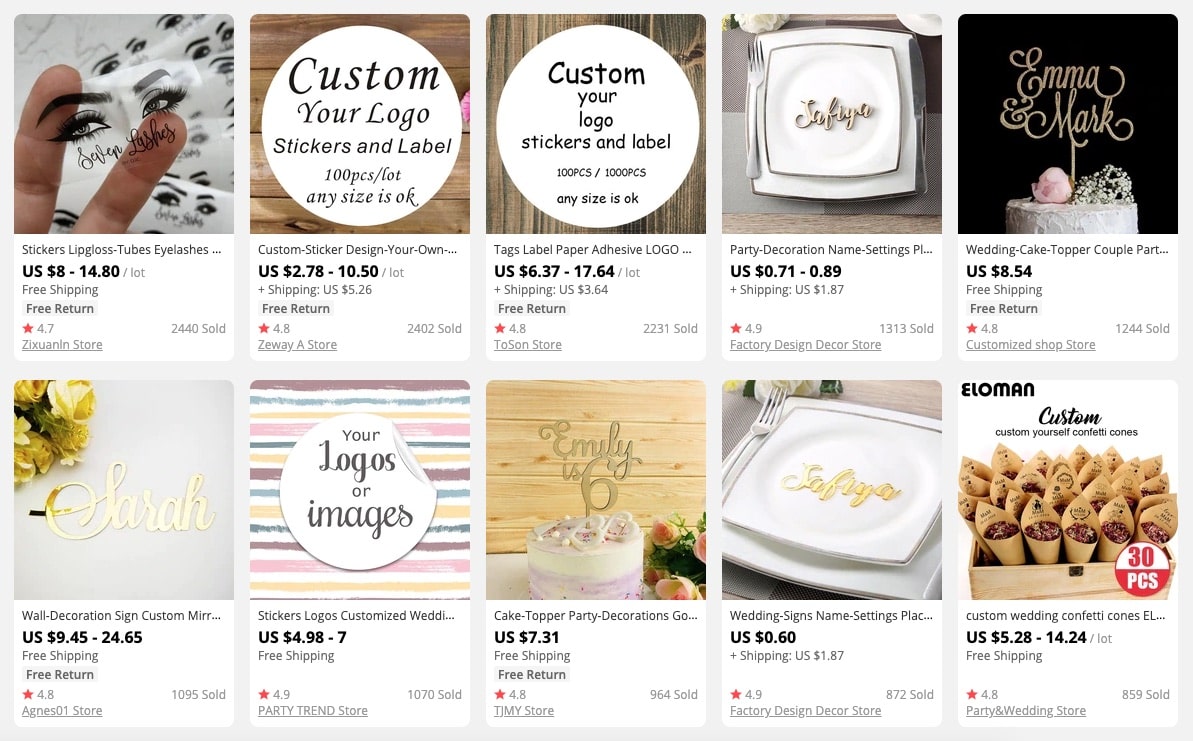 an image showing how to dropship party supplies right