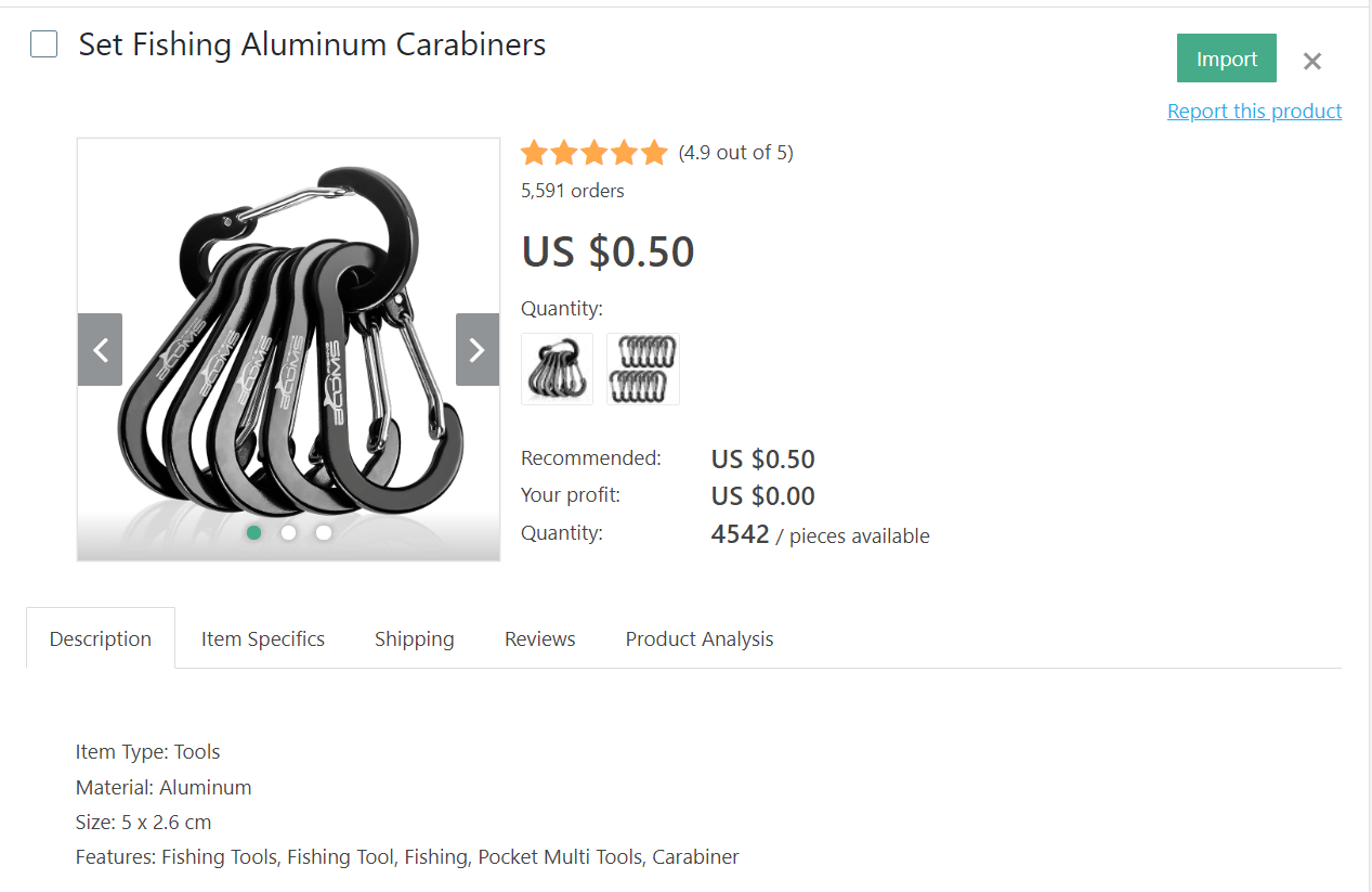 Multipurpose aluminum carabines to dropship