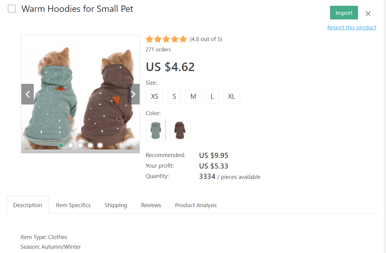 Warm hoodies for pets if you take them on vacation