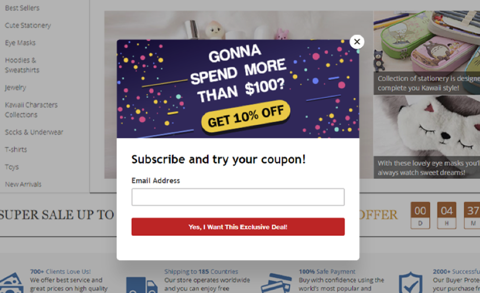 Email Marketing example