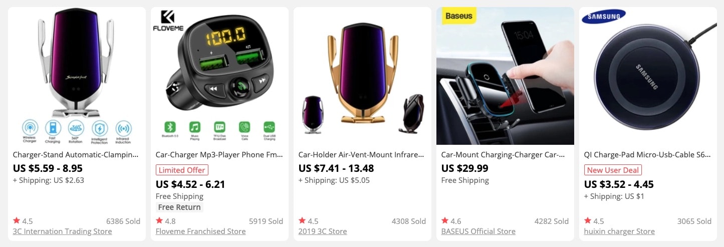 a picture showing car wireless charger in demand in 2021