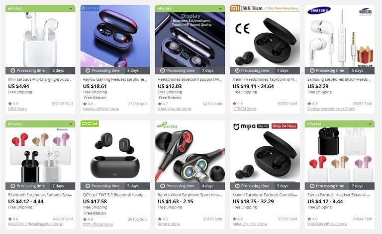 an image providing the list of the best things to sell in an online store