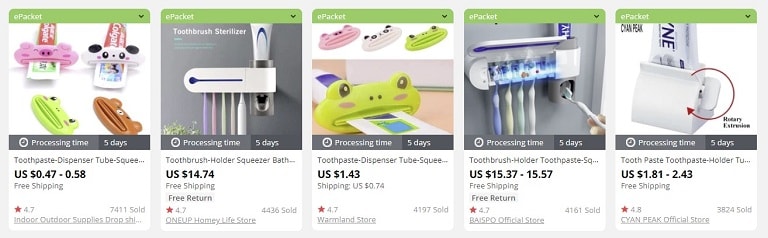 a picture showing the examples of the best things to sell in an online store