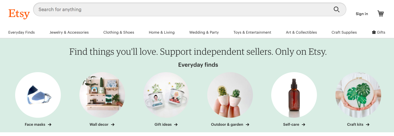 Etsy for drop shipping