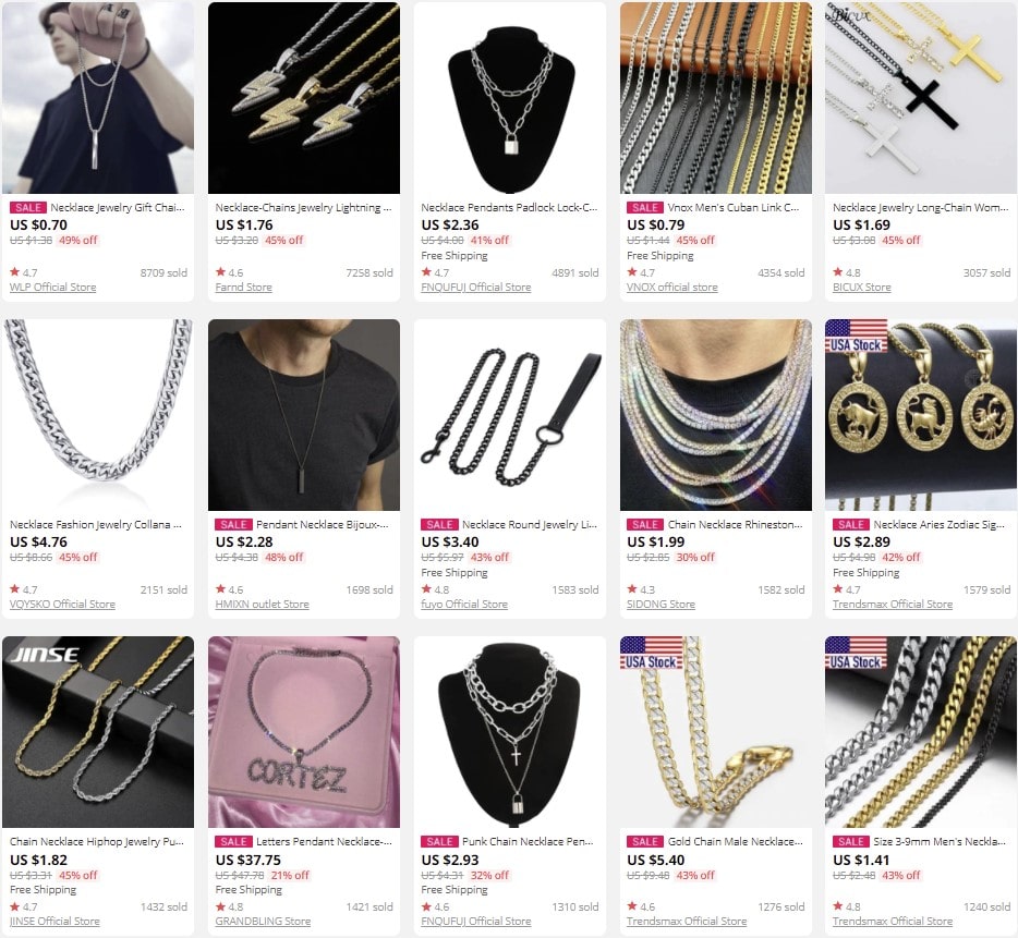 Necklaces to sell online