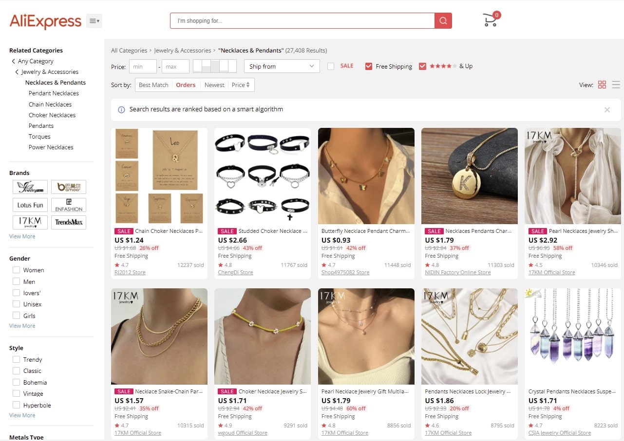 Necklaces & Pendants on AliExpress