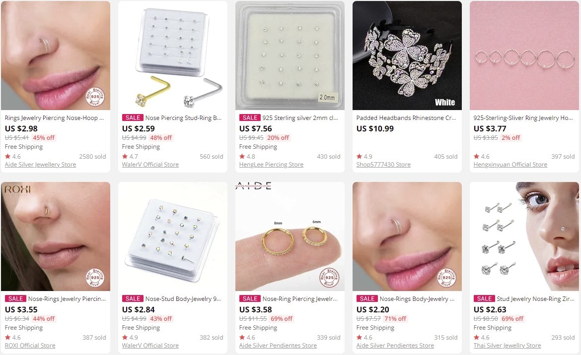 Hair jewelry, brooches & body jewelry to dropship