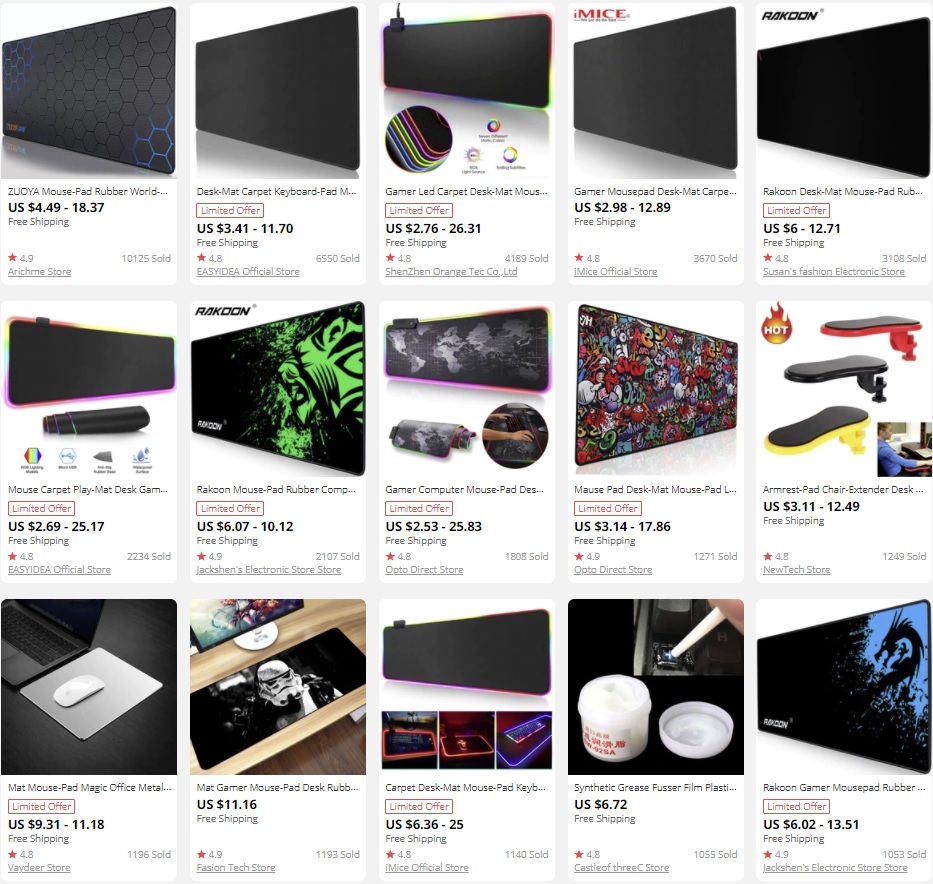 Dropshipping Computer parts Mouse Pads