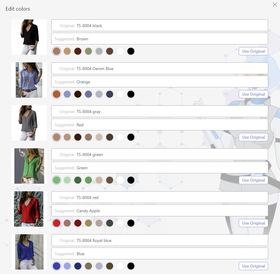 a picture showing how Sellika's attribute editor works