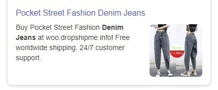 a picture showing an example of sellika's seo snippet editor job