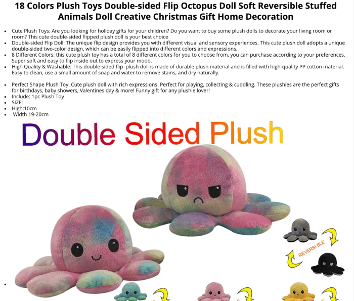 An example of a source product page that needs a better product description