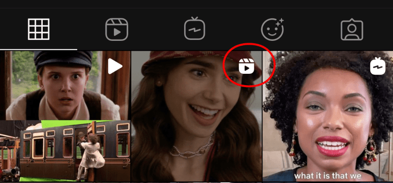 How Instagram Reels are displayed in mobile feed
