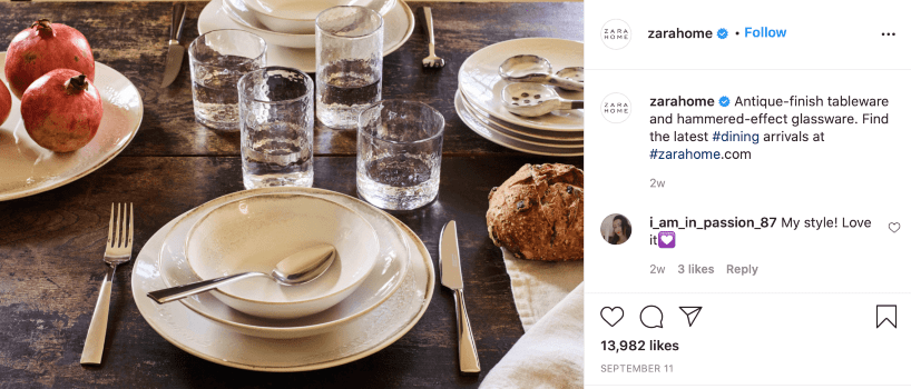 Facebook & Instagram post ideas: an example of self-made photo content