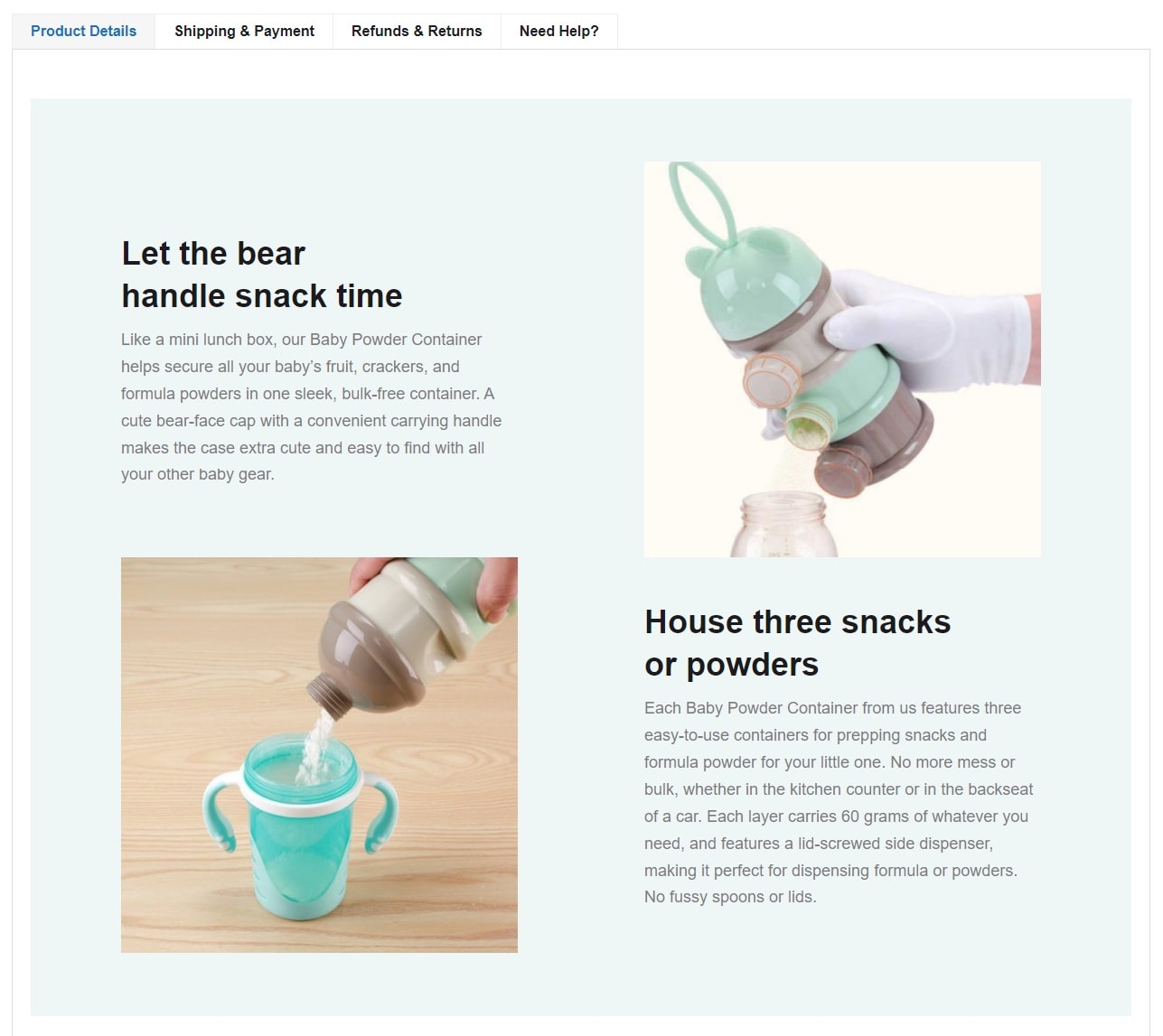 a picture showing why Sellvia's product pages are high-converting