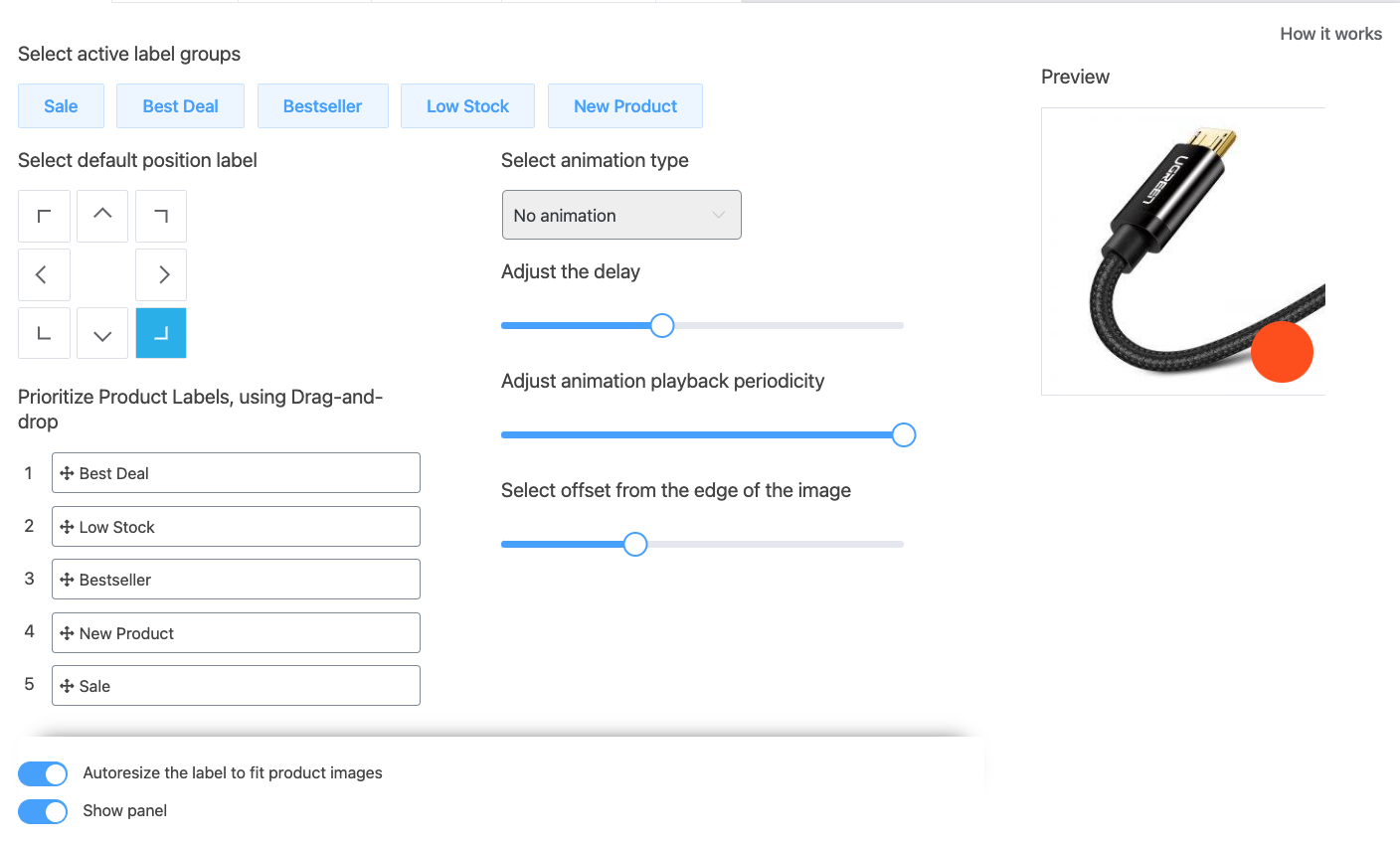 a picture showing a wide variety of customization options this add-on provides
