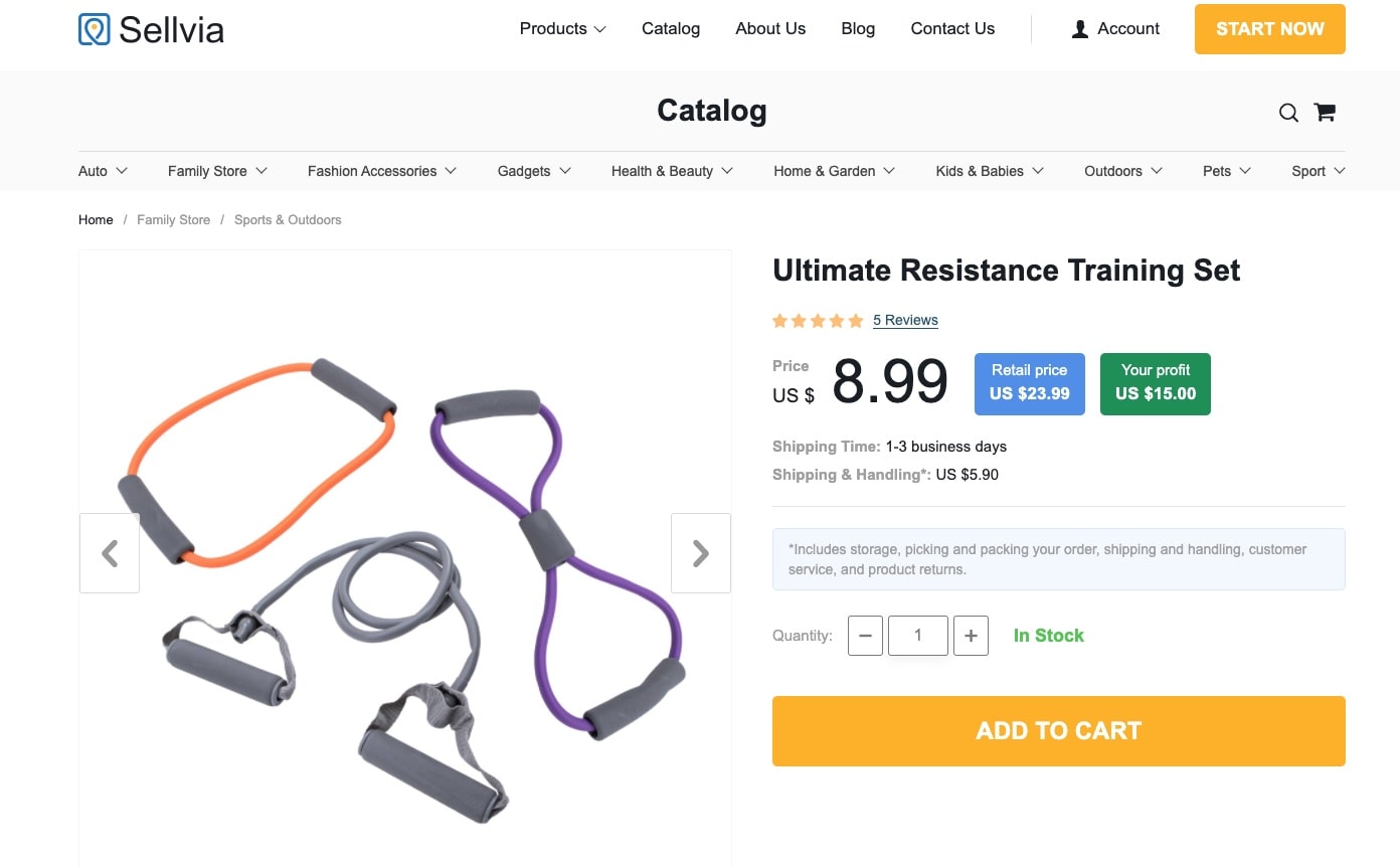 a picture showing where to find high-quality sports products at low prices with fast shipping