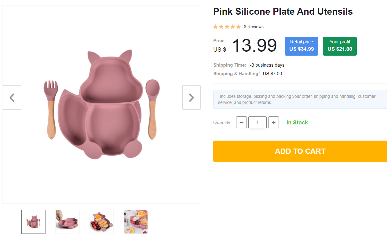 Cute silicone plate for kids