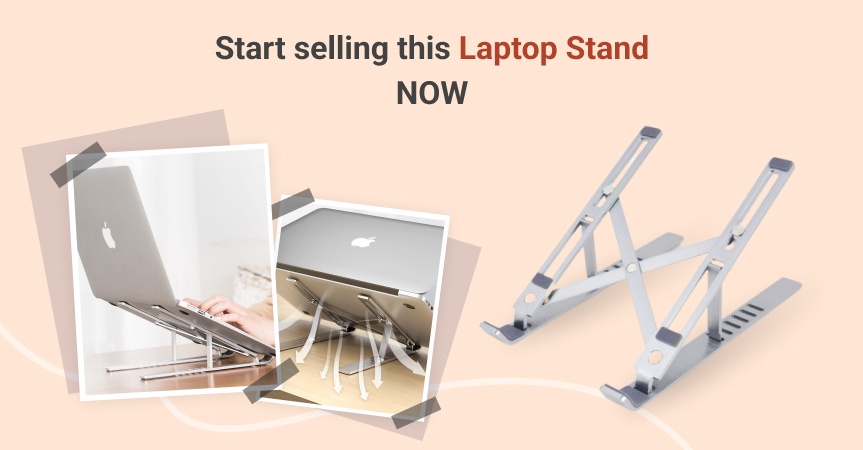 a picture showing what to sell for profit a laptop stand