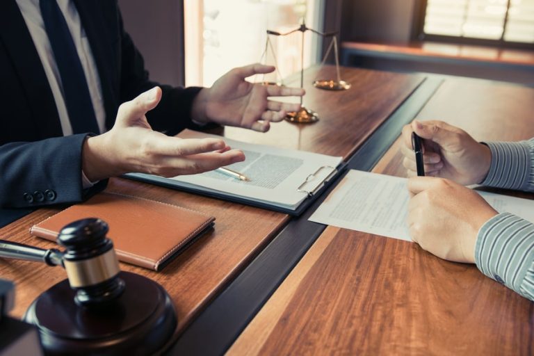 photo of two people arguing about law