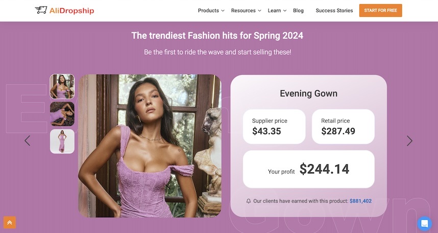 dropship fashion for profit