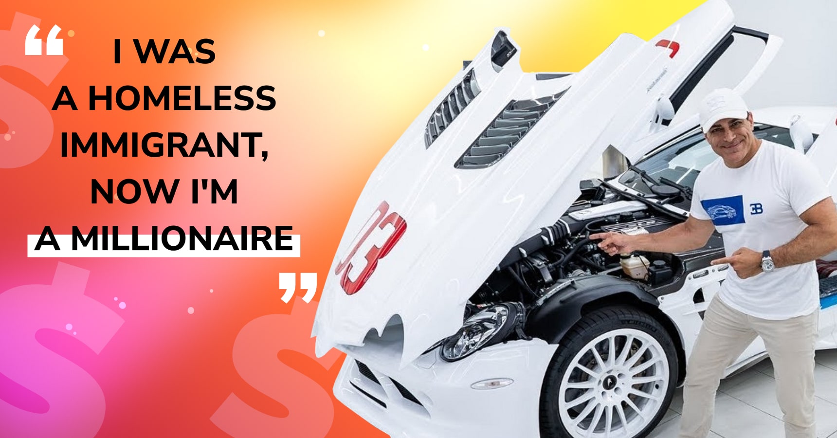 a cover of article on manny khoshbin from homeless immigrant to millionaire