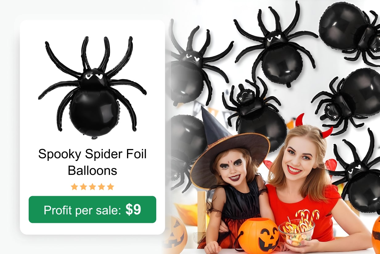 Spider Foil Balloons