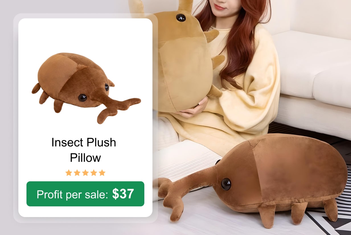 Insect Plush Pillow