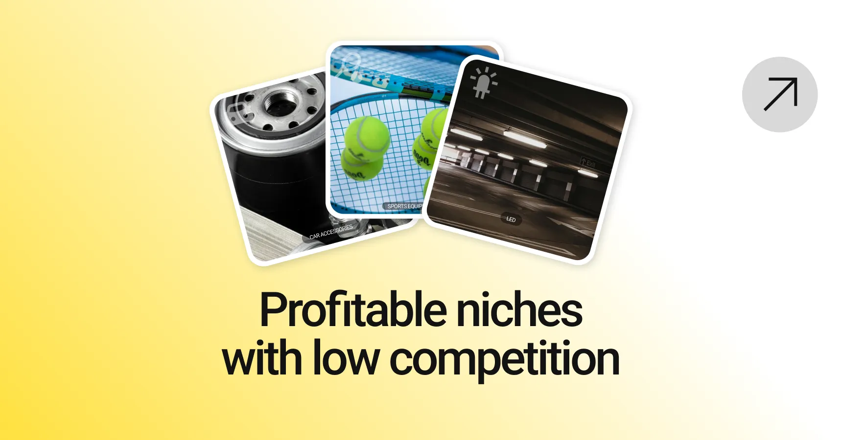 Main and featured image for article profitable niches with low competition