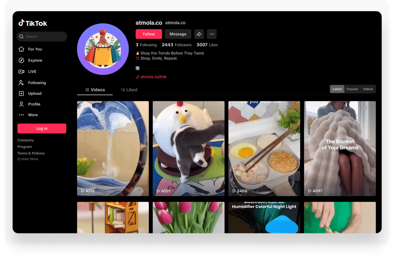 Download the promo videos and images from your Sellvia dashboard