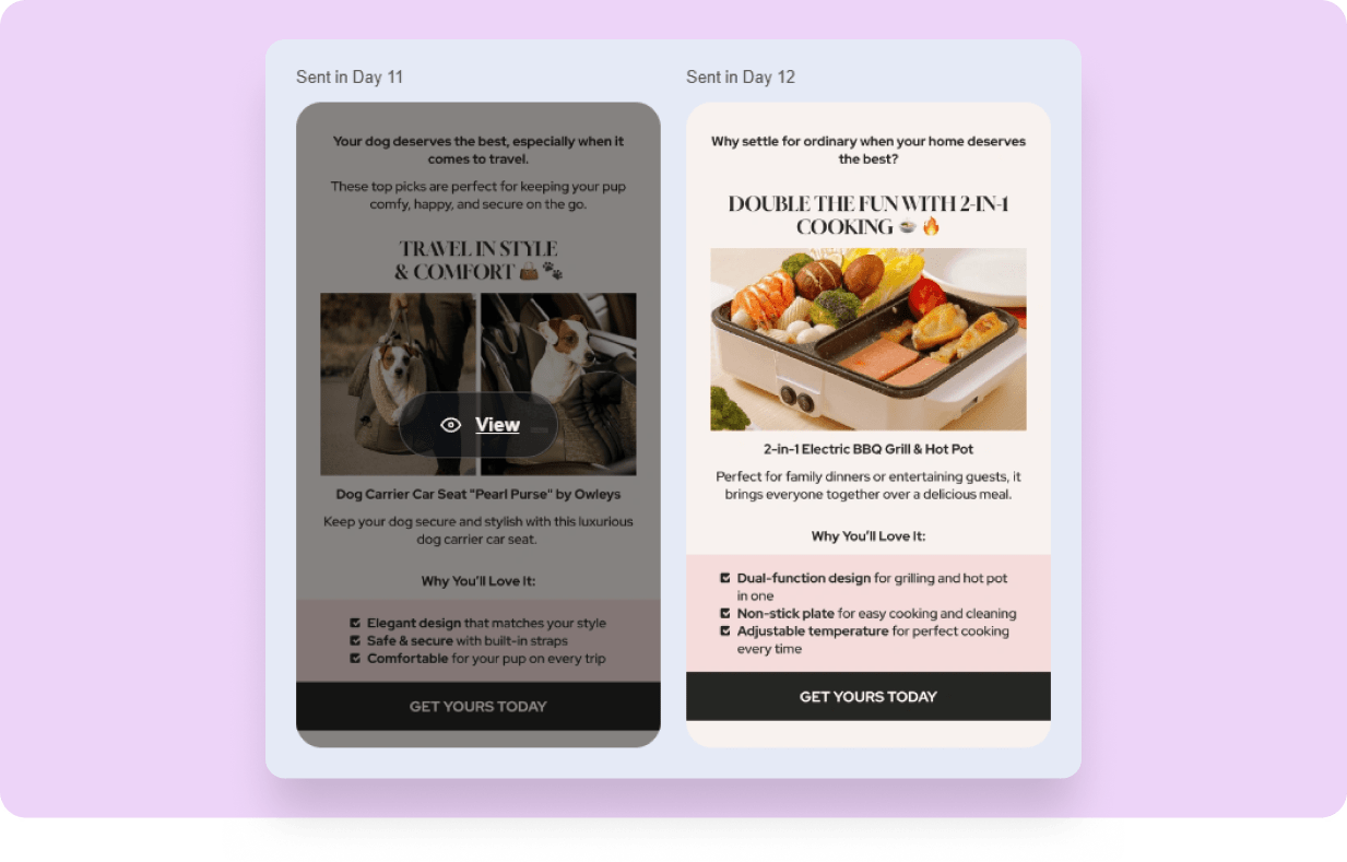 Enjoy the effortless benefits of email marketing.