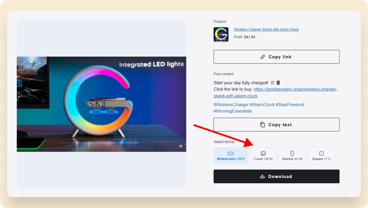 Select the perfect cover