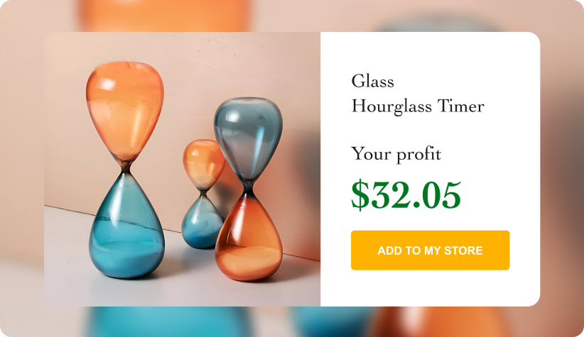 Minimalist Glass Hourglass Timer