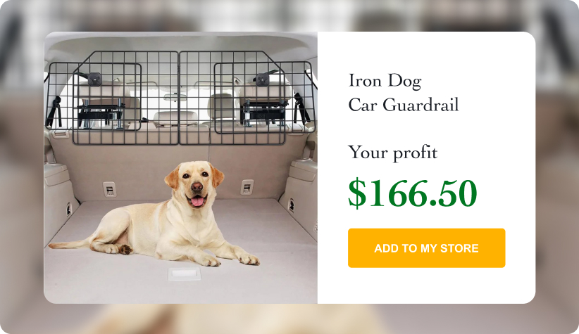 Collapsible Iron Dog Car Guardrail