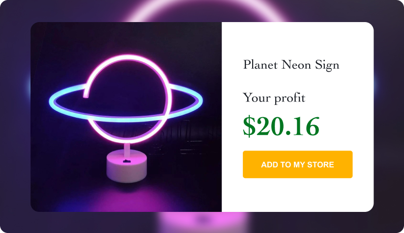 Planet Neon Sign