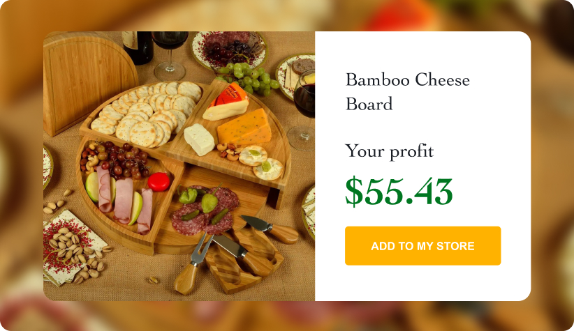 Bamboo Cheese Board with Knife Set