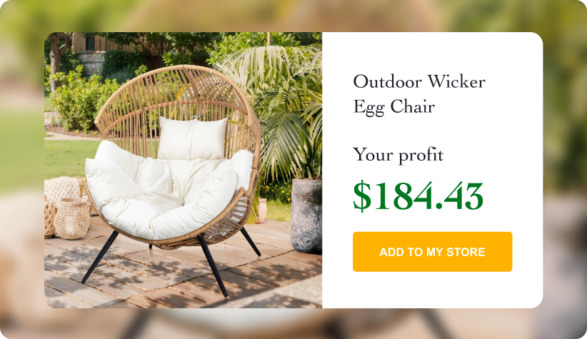 Outdoor Wicker Egg Chair