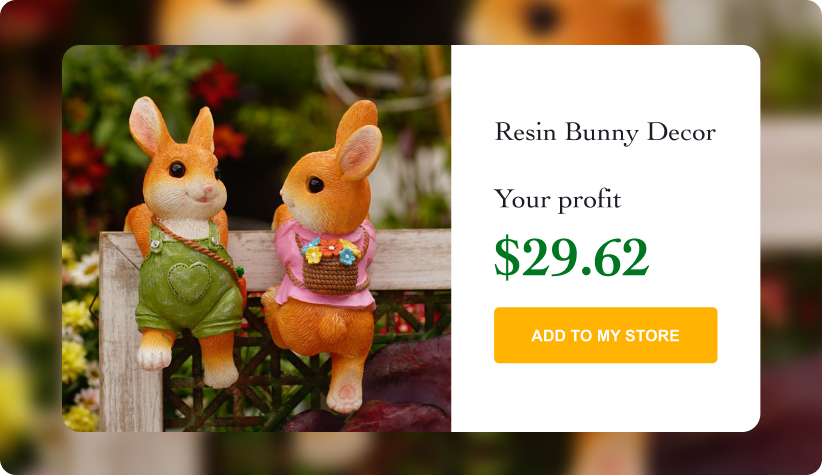 Resin Bunny Décor