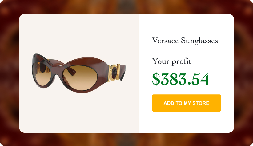 Versace Oval Plastic Sunglasses