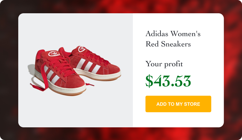 Adidas Women's Red Sneakers