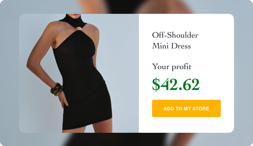 Off-Shoulder Mini Dress