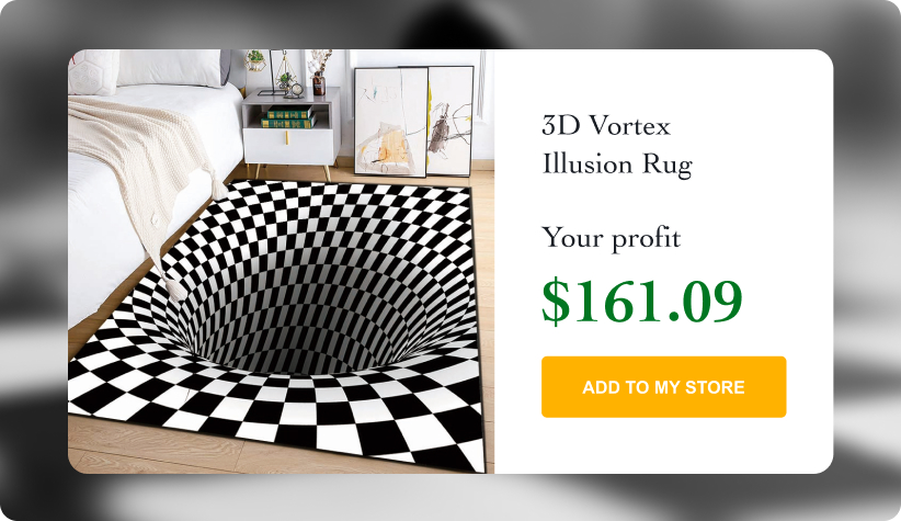 3D Vortex Illusion Rug