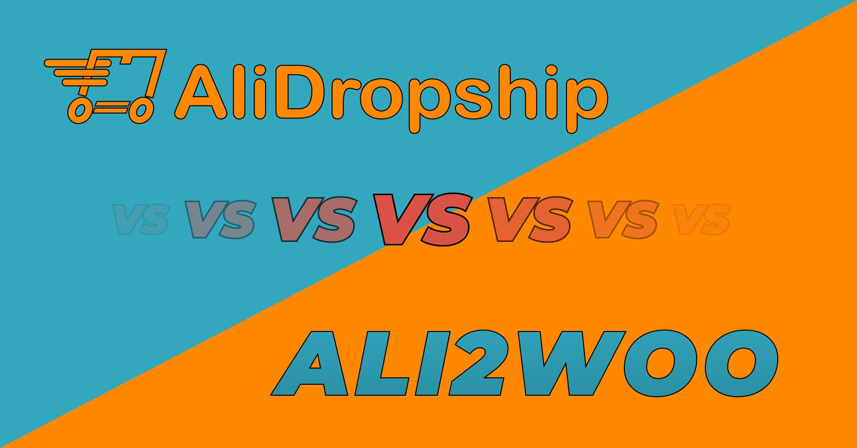 Main and featured image for article Ali2Woo vs Alidropship.