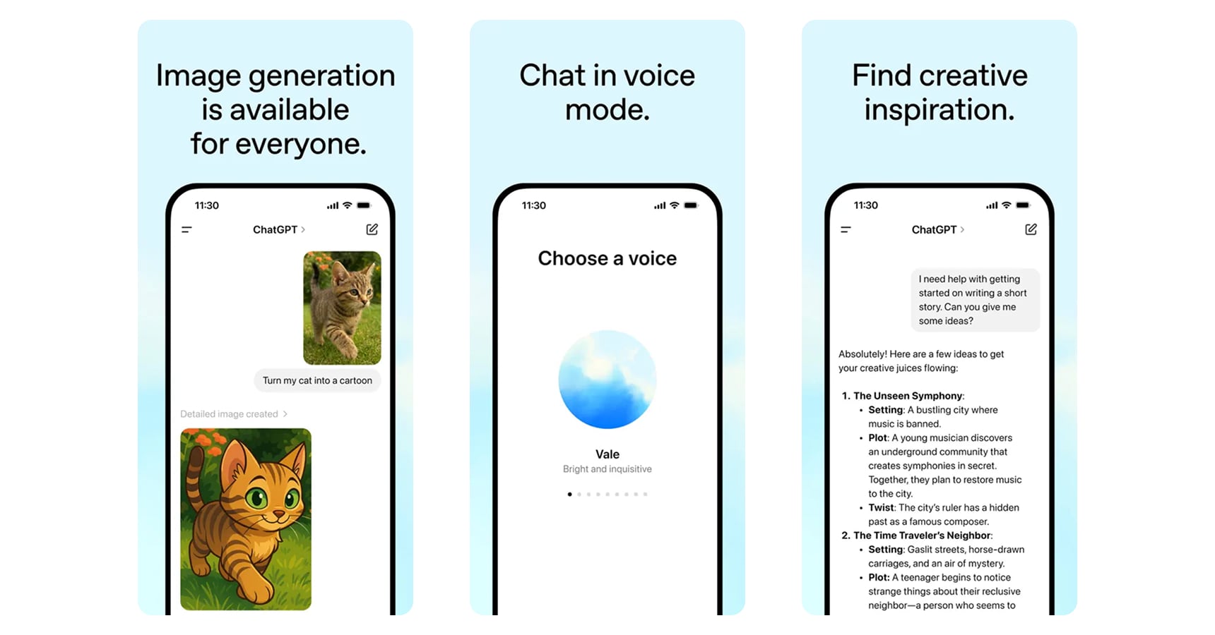 Images of the ChatGPT app for The Best AI Apps article
